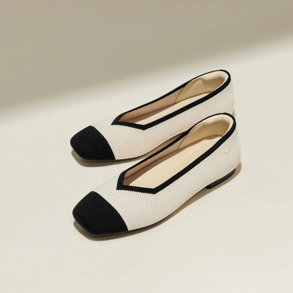 VIVAIA Margo 2.0 Square Toe Flats Comfort Arch Support Sustainable EU 39 US 8 - Picture 2 of 16
